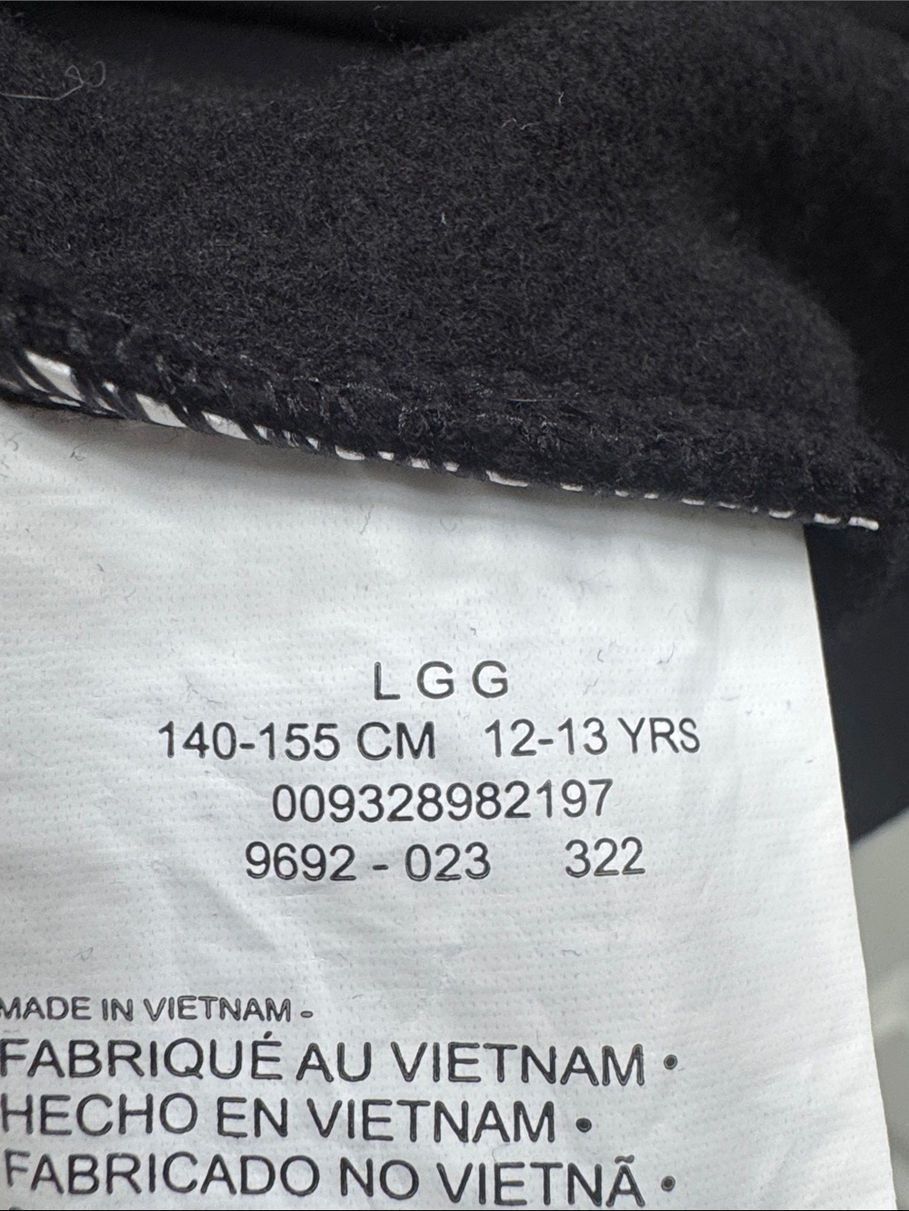 Converse Black Hoodie with Silver All Star Logo - Picture 5 of 5